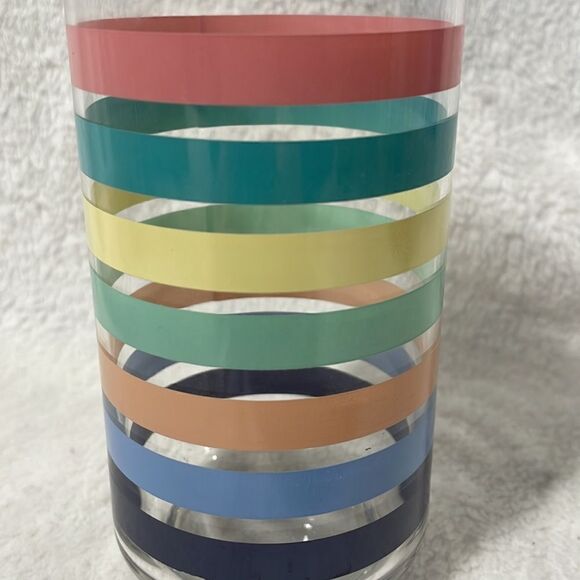 Striped juice glass   - Picture 2 of 3